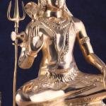 Pure Brass Lord Shiva Statue | 23" x 14.5" x 10" | 16.5 kg | Glossy Lacquer Finish | Mahadev on Tiger Throne | Sacred Hindu Art | Jaipurio